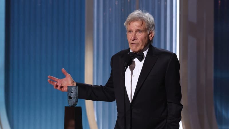 "Je suis vraiment chanceux": l'émouvant message d'Harrison Ford, récompensé d'un prix d'honneur aux Actor Awards