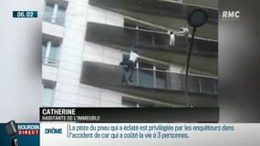 Sauvetage d'un enfant suspendu dans le vide: "Il a eu beaucoup de courage" confie Catherine, qui a assisté à la scène