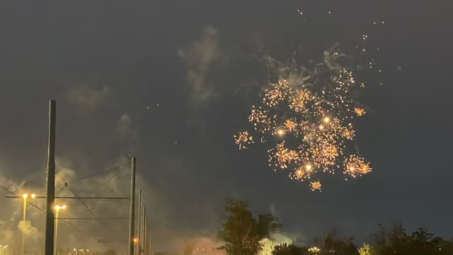 L'ambiance aux abords du Groupama Stadium avant le derby OL-ASSE, le 10 novembre 2024.