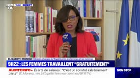 Egalité salariale entre les hommes et les femmes: Elisabeth Moreno constate que "13% des entreprises 'oublient' d'augmenter les femmes qui rentrent de leur congé maternité"