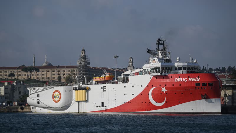 Le bateau turc Oruc Reis.