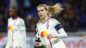 Ada Hegerberg avec l'OL face au Slavia Prague, le 31 janvier 2024.