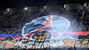 Le tifo au Parc des Princes avant PSG-OM le 24 septembre 2023