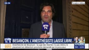 L'avocat de l'anesthésiste de Besançon, laissé libre, affirme avoir "des éléments de défense très sérieux"