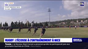 Rugby: l'Écosse à l'entraînement à Nice 
