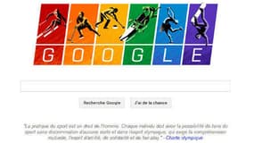 Tout clic effectué sur le logo Google renvoie à des documents consacrés à la charte olympique.