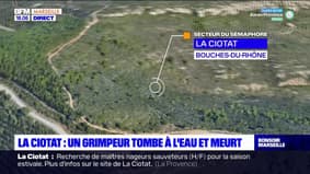 Bouches-du-Rhône: un grimpeur meurt après une chute dans l'eau à La Ciotat