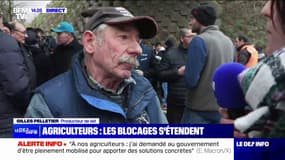 "On a peur de mal travailler par rapport aux directives" explique ce producteur de lait qui participe aux blocages