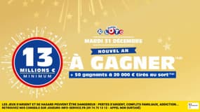 Super Loto du Nouvel An : Minimum 13 millions d'euros à gagner aujourd'hui, tentez votre chance 