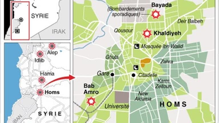 L'OFFENSIVE SYRIENNE MENÉE CONTRE HOMS