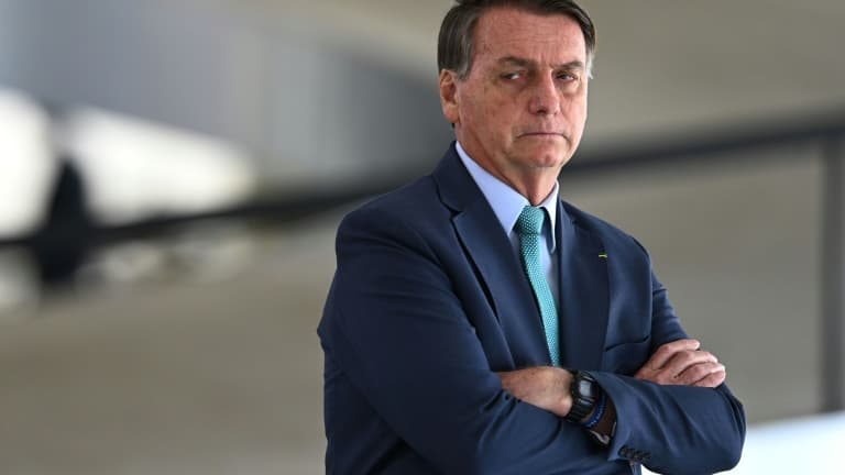 Le président brésilien Jair Bolsonaro, le 30 juillet 2021 à Brasilia