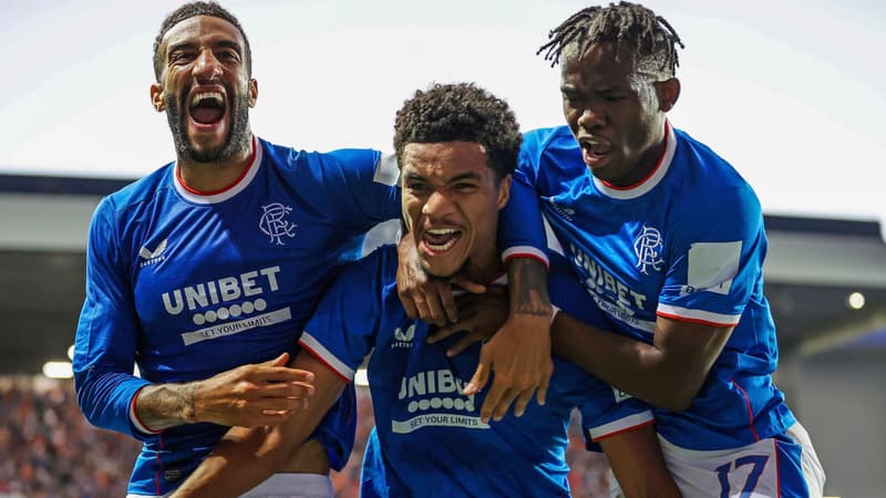 Célébration Glasgow Rangers