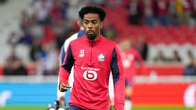 Angel Gomes avec Lille en Ligue 1, le 8 mars 2025
