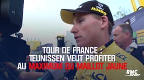 Tour de France : "J'espère conserver le maillot jaune encore un peu" souhaite Teunissen