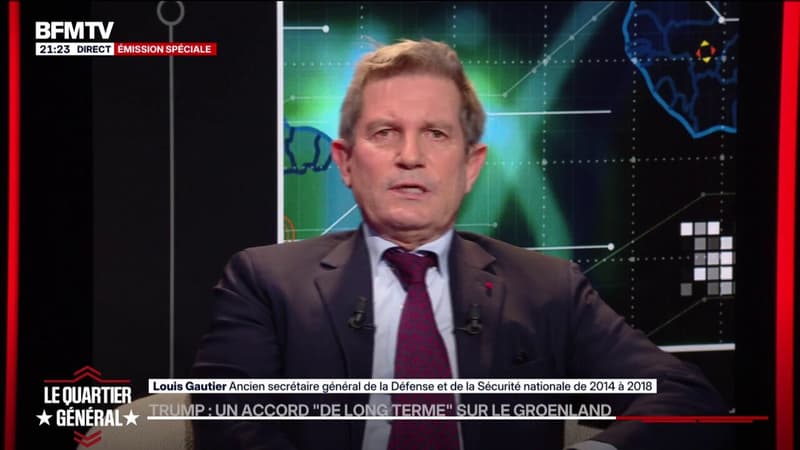 Donald Trump "réclamait un titre de propriété, ce n'est pas l'Otan qui peut en décider mais c'est d'abord la décision des Groenlandais", souligne l'ancien secrétaire général de la Défense et de la sécurité nationale