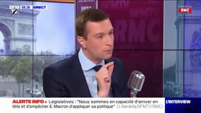 "La sécurité et l'immigration sont hors de contrôle, G. Darmanin a capitulé devant les voyous", affirme Jordan Bardella 