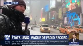 Il fait froid, très froid dans les rues de New-York