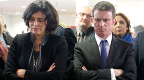 Myriam El Khomri et Manuel Valls, le 22 février 2016