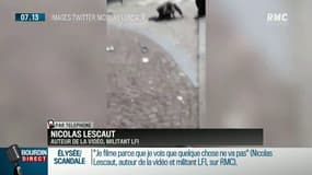 Collaborateur de Macron frappant un manifestant le 1e mai