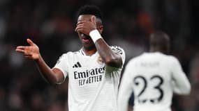 Vinicius Junior lors de Real Madrid-Salzbourg, le 22/01/2025
