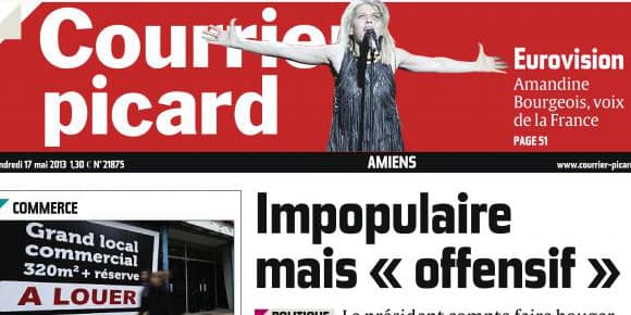 La Une du Courrier Picard vendredi 17 mai La Une du Courrier Picard vendredi 17 mai