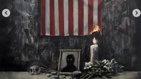 Le dessin de Banksy publié sur son compte Instagram le 6 juin 2020.