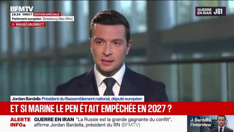 "Marine Le Pen est totalement innocente", soutient Jordan bardella