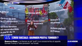 LES ÉCLAIREURS - Michel Barnier fait face à une crise sociale 
