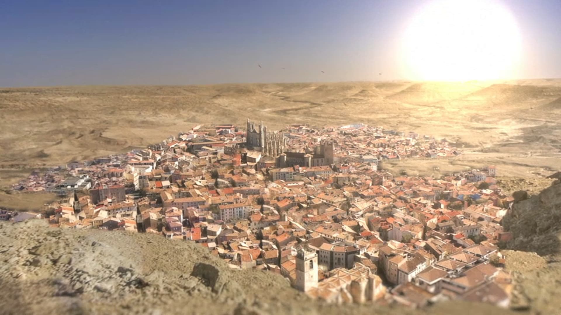 Une vue de Narbonne (Aude) en 2050, en cas d'emballement du réchauffement climatique (image d'anticipation). Une vue de Narbonne (Aude) en 2050, en cas d'emballement du réchauffement climatique (image d'anticipation).
