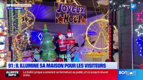 Essonne: il illumine sa maison pour les fêtes de Noël depuis 1987