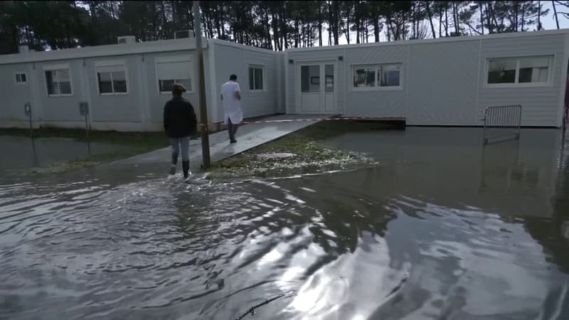 Crues en Gironde: inondé, un hôpital ferme temporairement à Arès, des opérations reportées