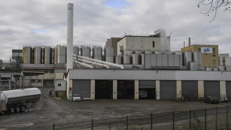 L'usine Lactalis de Craon en Mayenne.