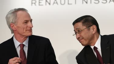 Jean-Dominique Senard, président de l'alliance Renault-Nissan, et Hiroto Saikawa, PDG de Nissan, sont dans le viseur de Carlos Ghosn