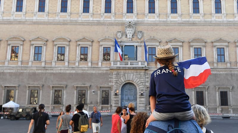 Cliché de l'ambassade française en Italie, à Rome.