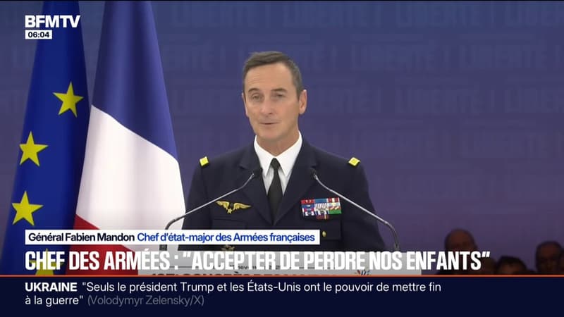 "Accepter de perdre nos enfants": les propos du chef d'état-major des armées font polémique