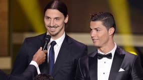 Zlatan Ibrahimovic et Cristiano Ronaldo