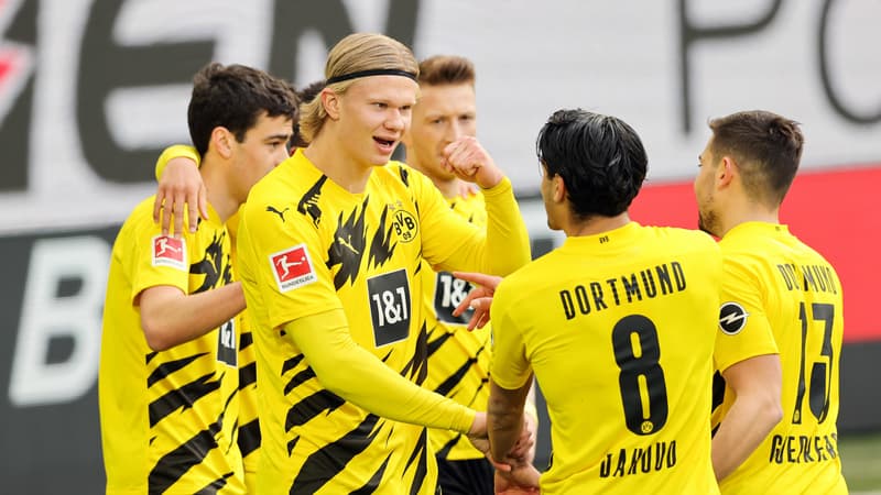 Bundesliga: encore un doublé pour Haaland, qui relance Dortmund dans la course au top 4