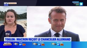 Toulon : Emmanuel Macron reçoit le chancelier allemand 
