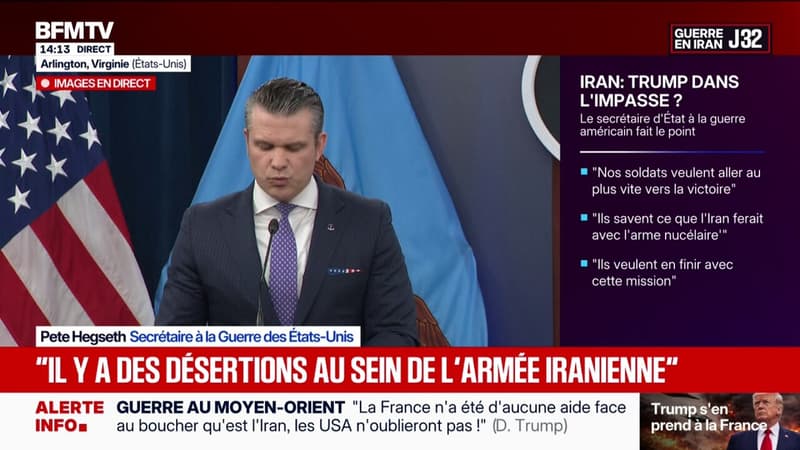 Iran: "Le changement de régime a déjà eu lieu", affirme Pete Hegseth, secrétaire à la Défense des États-Unis
