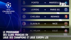 Le programme des clubs français en Ligue des champions et Ligue Europa (J3)