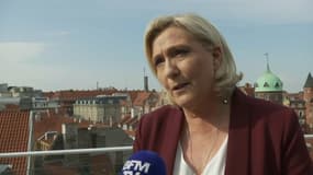 Marine Le Pen à Copenhague, le 26 avril 2019. 