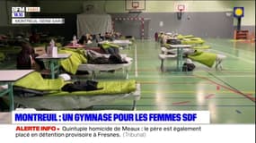 Montreuil: un gymnase à disposition des femmes sans-abri