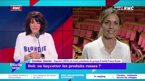 Faut-il boycotter les produits russes ? "Il faut être stratégique, l’économie est l'un des meilleurs leviers que nous avons pour négocier avec la Russie" selon Caroline Janvier.