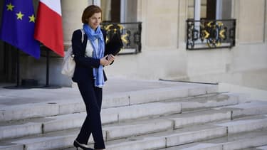 La ministre des Armées, Florence Parly quitte le palais de l'Elysée après le Conseil des ministres du 12 juin 2017.