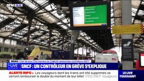 "Ce qu'on souhaite, c'est une véritable reconnaissance de notre métier": ce chef de bord TGV s'explique à propos de la grève SNCF sur BFMTV