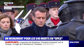 Emmanuel Macron a inauguré un monument en hommage aux 549 militaires morts en opérations extérieures
