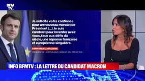 Info BFMTV: La lettre du candidat Macron - 03/03