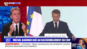 Emmanuel Macron hué au rassemblement du Crif: la volonté d'arrêter les livraisons d'armes utilisées par Israël à Gaza "ne passe pas", estime Olivier Pardo (avocat de Benjamin Netanyahu pour la CPI)