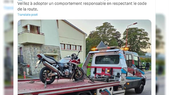 Un motard a été flashé à 188 km/h sur une portion de route limitée à 80 km/h ce vendredi 29 septembre.