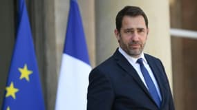 Le secrétaire d'Etat aux Relations avec le Parlement Christophe Castaner le 20 avril 2018 à l'Elysée